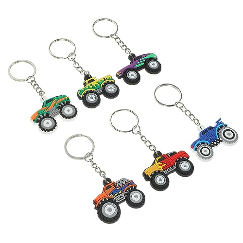 Yardwe 6Stücke Cartoon Geländewagen Schlüsselanhänger Lustige Schlüsselanhänger Für Frauen Rucksack Schlüsselanhänger Süßes Anhänger Für Damen Geschenkidee Für Auto von Yardwe