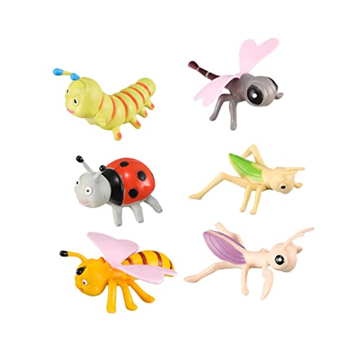 Yardwe 6Stücke Cartoon Insekten Simulierte Insektenfiguren Für Lehrspielzeug Für Kreatives Lernen Und Entdeckung Jahren von Yardwe