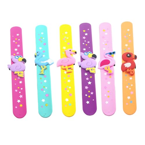 Yardwe 6Stücke Flamingo Silikonarmbänder Schnapparmbänder für Geburtstagsfeiern Karneval und Mitgebsel Flexibles Design Lustige Partygeschenke Yardwe 6Stücke Flamingo Silikonarmbänder Schnapparmbänder für Geburtstagsfeiern Karneval und Mitgebsel Flexibles Design Lustige Partygeschenke von Yardwe