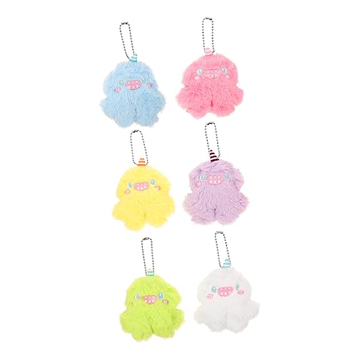 Yardwe 6Stücke Kuscheltiere Plüschmonster Deko Für Geburtstagsgeschenk Vielseitig Einsetzbar Für Auto Büro Und Zuhause Und Langlebig von Yardwe
