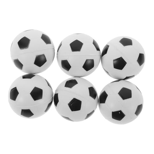 Yardwe 6Stücke Quetschspielzeug Mini Fußball Stressbälle Aus PU Für Stressabbau Tragbar Für Unterwegs Spaß Für Erwachsene von Yardwe