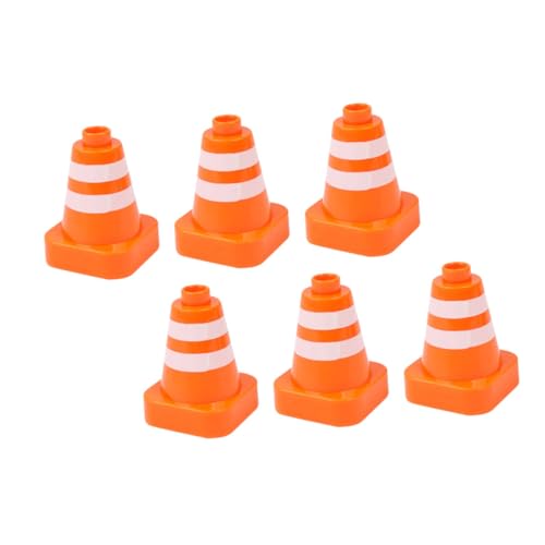 Yardwe 6Stücke Roadblock Spielzeugset Simulation Straßenkegel Mit Verkehrszeichen Für Kreative Spiele Im Park Stapelbar Yardwe 6Stücke Roadblock Spielzeugset Simulation Straßenkegel Mit Verkehrszeichen Für Kreative Spiele Im Park Stapelbar von Yardwe