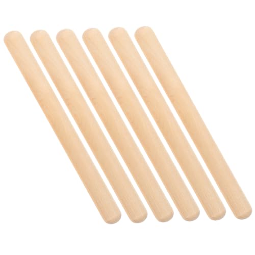 Yardwe 6Stücke Teiliges Aus Klassischen Rhythmusstöcken Aus Hochwertigem Ahornholz Holzpercussion Instrument Für Musikalische Frühförderung Von Kindern Fördert Kreativität Yardwe 6Stücke Teiliges Aus Klassischen Rhythmusstöcken Aus Hochwertigem Ahornholz Holzpercussion Instrument Für Musikalische Frühförderung Von Kindern Fördert Kreativität von Yardwe