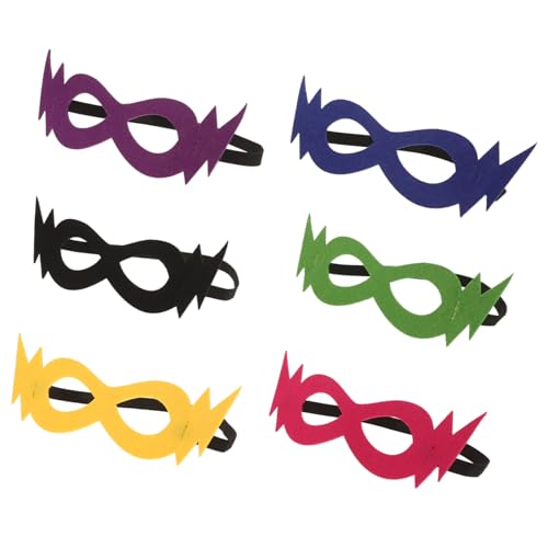 Yardwe 6Stücke Teiliges Filzmasken für Halloween Cosplay und Partys Langlebige Handwerkskunst für Geschmack für Familienverkleidungen von Yardwe