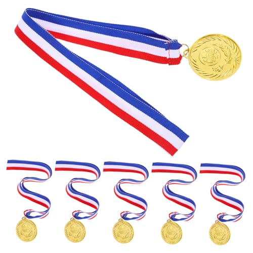 Yardwe 6Stücke Teiliges Hängende Spielmedaillen für Goldene Auszeichnungen für Wettbewerbe Schulmedaillen und Heim Langlebig und Dekorativ von Yardwe