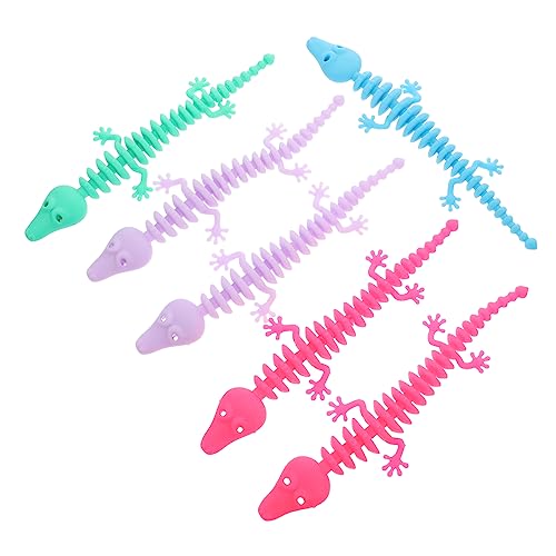 Yardwe 6Stücke Tier Armbänder aus Tierknochen Lustige Cartoon Armbänder für Partys und Stressabbau Mischfarben für Jungen von Yardwe