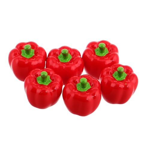 Yardwe 6pcs Mini Harz Chili Pepper Ornamente Realistische Falsche Gemüsefiguren Für DIY Micro Landschaft Lebensechte Miniaturbonsai -Requisiten Yardwe 6pcs Mini Harz Chili Pepper Ornamente Realistische Falsche Gemüsefiguren Für DIY Micro Landschaft Lebensechte Miniaturbonsai -Requisiten von Yardwe