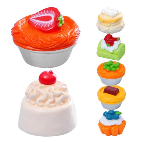 Yardwe 7 Stück Bäckerei Dessert-Simulationsmodell künstlich Kuchen Material Mini Realistischer falscher Kuchen winziges Essen Lebensmittelmodell Harz Yardwe 7 Stück Bäckerei Dessert-Simulationsmodell künstlich Kuchen Material Mini Realistischer falscher Kuchen winziges Essen Lebensmittelmodell Harz von Yardwe