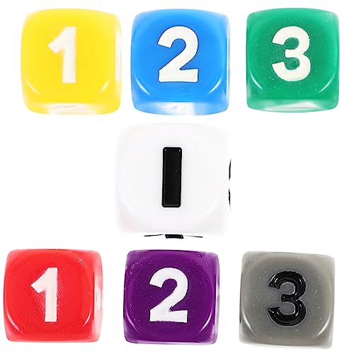 Yardwe 7 Stück Lernspielzeug Für Lernhilfe Für Partyspielwürfel Spiel Operator Standard-spielwürfel Kinderspielzeug Tischspielwürfel Mathe-lehrwürfel Acryl von Yardwe