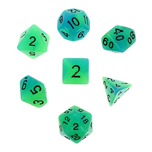 Yardwe 7 Stück Spiel Requisiten Würfel unregelmäßige Spielwürfel leuchtende Würfel mehrseitige Spielwürfel Würfel für Rollenspiele Spiel kleine Würfel lustige Würfel Partywürfel Harz Blau Yardwe 7 Stück Spiel Requisiten Würfel unregelmäßige Spielwürfel leuchtende Würfel mehrseitige Spielwürfel Würfel für Rollenspiele Spiel kleine Würfel lustige Würfel Partywürfel Harz Blau von Yardwe