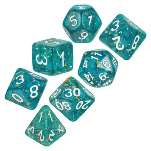 Yardwe 7 Stück Transparente Würfel Partyzubehör polyedrische Würfel lustige Würfelspiel-Requisiten Pub- Würfel Spiel Würfel Spielwürfel Acryl Blau Yardwe 7 Stück Transparente Würfel Partyzubehör polyedrische Würfel lustige Würfelspiel-Requisiten Pub- Würfel Spiel Würfel Spielwürfel Acryl Blau von Yardwe