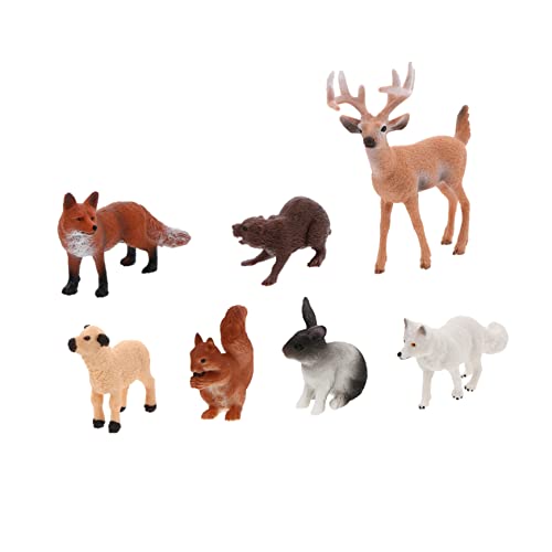 Yardwe 7 Teiliges Tiermodell Mini Waldtierfiguren Wildtierstatuen Waldtiere Figuren Waldtiere Figuren Miniatur Wildtierspielzeug Modelle Aus Kunststoff Yardwe 7 Teiliges Tiermodell Mini Waldtierfiguren Wildtierstatuen Waldtiere Figuren Waldtiere Figuren Miniatur Wildtierspielzeug Modelle Aus Kunststoff von Yardwe