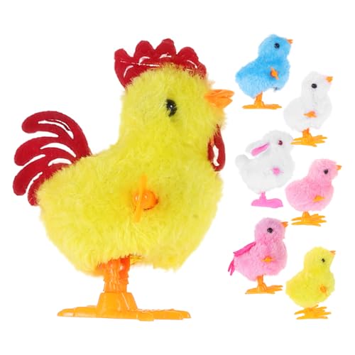 Yardwe 7Stücke Flauschige Küken und Häschen Springendes Plüschspielzeug für Ostern für Realistische und Sicheres Material von Yardwe