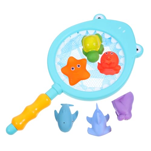 Yardwe 7Stücke Schwimmende und Fisch Spritzspielzeuge mit Fischernetz für Badewanne Pool und Strand Fördert Spielerisches Lernen über Meerestiere Yardwe 7Stücke Schwimmende und Fisch Spritzspielzeuge mit Fischernetz für Badewanne Pool und Strand Fördert Spielerisches Lernen über Meerestiere von Yardwe