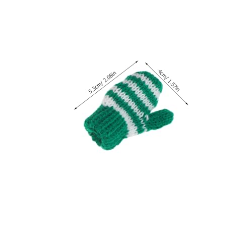 Yardwe 8 Paare Mini Strickhandschuhe für Puppen Bunte DIY Bastel Handschuhe Kleine Fingerhandschuhe Weiche Häkel Accessoires Vielseitige für Rollenspiele und Dekoration von Yardwe