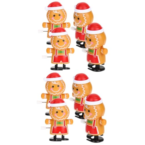 Yardwe 8 Stck Teiliges Weihnachts Wind Up Lebkuchenmann Lustiges Leichte Sichere Materialien Kleine für Weihnachtsfeier und Eltern Junge Mädchen Spiel von Yardwe