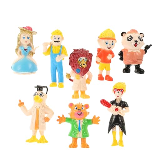Yardwe 8 Stück Animal Doll Ornamente Mini-Menschen-Figur Klein Kinderzimmer Schmuck Tiermenschenfiguren Hallo Miniaturtierstatue Actionfigur Zahlen Puppe Dekorationen Party PVC Yardwe 8 Stück Animal Doll Ornamente Mini-Menschen-Figur Klein Kinderzimmer Schmuck Tiermenschenfiguren Hallo Miniaturtierstatue Actionfigur Zahlen Puppe Dekorationen Party PVC von Yardwe