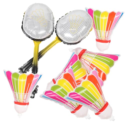Yardwe 8 Stück Badmintonschläger-Ballon klein bunt Aufblasbarer Badminton-Ballon Luftballons Dekorationen Sport Riese groß Partyballon Badminton-Requisiten Aluminiumfolie Yardwe 8 Stück Badmintonschläger-Ballon klein bunt Aufblasbarer Badminton-Ballon Luftballons Dekorationen Sport Riese groß Partyballon Badminton-Requisiten Aluminiumfolie von Yardwe
