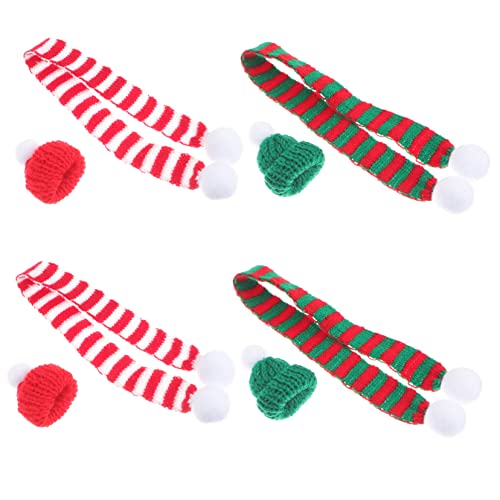 Yardwe 8 Stück Beanie-Schal Mini Zubehör Dekoration Partyschmuck Flaschenhüllen Stricken Flaschenmütze Stricken Handwerksbehörden von Yardwe