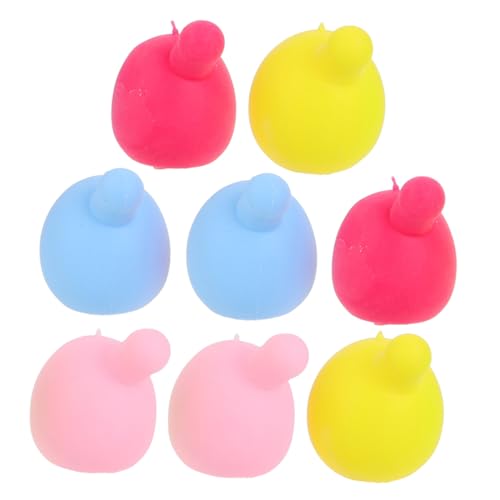 Yardwe 8 Stück Blasenblasenkern für interaktives pädagogisches Quietscher für Puppenherstellungsteile DIY-Squeeze PVC von Yardwe