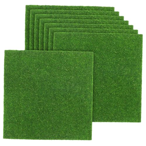 Yardwe 8 Stück Blatt Künstliches Moos Gefälschte Grasmatte Simulieren Sphagnum Getrocknet Boden Landschaftsbau Torfmoos Für Pflanzen Drinnen Dekorativ Terrarienmoos Basteln Green Plastik von Yardwe