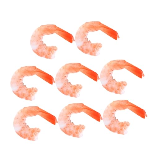 Yardwe 8 Stück Garnelenimitat Lebensmittelmodell Künstliche Garnelen Simulation von Meeresfrüchten gefälschte Garnelenstütze Garnelen- für Party Faux Food PVC rot Yardwe 8 Stück Garnelenimitat Lebensmittelmodell Künstliche Garnelen Simulation von Meeresfrüchten gefälschte Garnelenstütze Garnelen- für Party Faux Food PVC rot von Yardwe