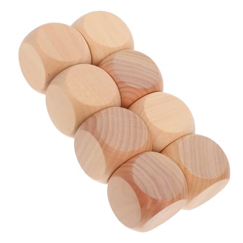 Yardwe 8 Stück Leere Würfel Leere Holzwürfel dados Euchre-Würfel unvollendete Holzhaus-förmige Blöcke große Holzklötze Holzblöcke zum Basteln Farkle Beige Yardwe 8 Stück Leere Würfel Leere Holzwürfel dados Euchre-Würfel unvollendete Holzhaus-förmige Blöcke große Holzklötze Holzblöcke zum Basteln Farkle Beige von Yardwe