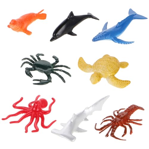 Yardwe 8 Stück Marine Tiermodellspielzeug Meerestierfigur Mini-Tierfiguren Miniaturtiere Meeresfiguren Gastgeschenke für Meerestiere -Minifiguren Plastik Yardwe 8 Stück Marine Tiermodellspielzeug Meerestierfigur Mini-Tierfiguren Miniaturtiere Meeresfiguren Gastgeschenke für Meerestiere -Minifiguren Plastik von Yardwe