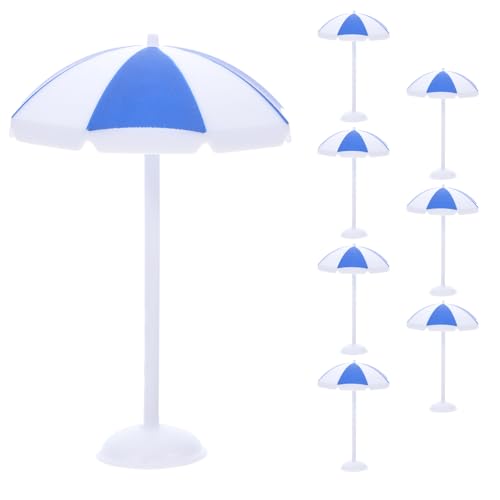 Yardwe 8 Stück Mini Sonnenschirm Modell Sonnenschirme Strandschirm Miniatur Strandszene Dekoration Basteln Schirme Fotografie Requisiten Landschafts Miniaturschirme Kleiner von Yardwe