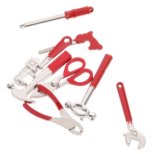 Yardwe 8 Stück Miniatur Werkzeugsatz Teilig für Puppenhaus Realistische Hammer und Schraubenschlüssel Set Kompakte DIY Werkzeuge zur Gestaltung von Miniaturszenen und Fotodekoration Yardwe 8 Stück Miniatur Werkzeugsatz Teilig für Puppenhaus Realistische Hammer und Schraubenschlüssel Set Kompakte DIY Werkzeuge zur Gestaltung von Miniaturszenen und Fotodekoration von Yardwe