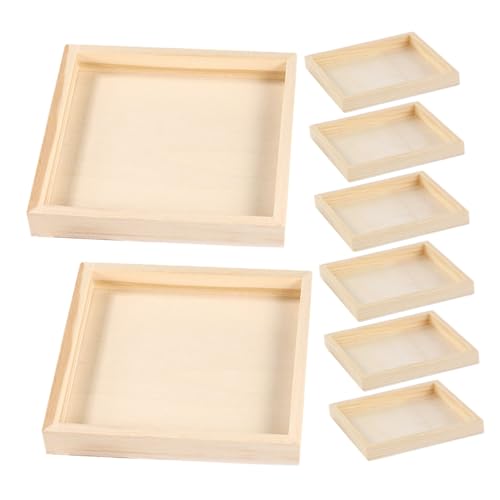Yardwe 8 Stück Montessori Puzzle Organizer für Puzzlesortierung und Aufbewahrung für Zuhause und Reisen Fördert Familienbindung und Konzentration von Yardwe