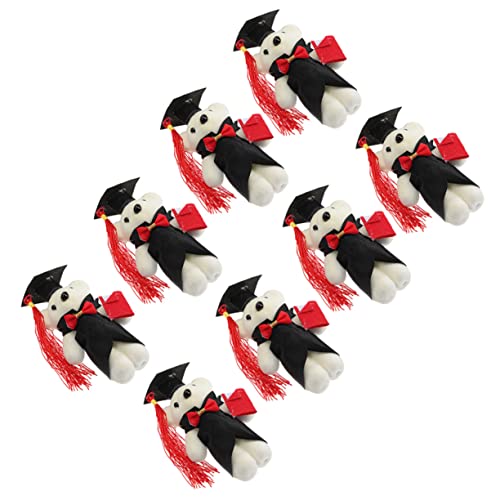 Yardwe 8 Stück Puppe-abschlussgeschenk Graduierung Plüsch Bärenstrauß Abschluss Bär Vorschulkinder Abschlussbär-schmuck Abschlussspielzeug Abschlussbär Mehrfach Mini Plüschbär Plastik von Yardwe