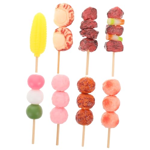Yardwe 8 Stück Realistische Grill Spieße für Rollenspiele Tragbares Grillspielzeug für Partys und Outdoor Aktivitäten von Yardwe