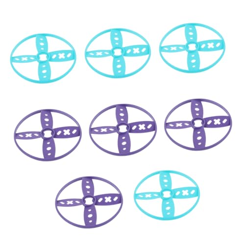 Yardwe 8 Stück Teiliges Flying Disc aus Robustem Kunststoff Interaktives Wurfspielzeug für Drinnen und Draußen Leichter und Portabler Flugscheiben-spaß für Familien und Gartenaktivitäten von Yardwe