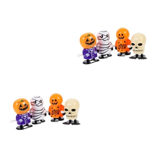 Yardwe 8 Stück Teiliges Halloween Aufziehspielzeug Lustige Figuren mit Kürbis Skelett Mumie und Geist Kleine Leichte Wind Up Toys für Partyspaß und Dekorative Unterhaltung Yardwe 8 Stück Teiliges Halloween Aufziehspielzeug Lustige Figuren mit Kürbis Skelett Mumie und Geist Kleine Leichte Wind Up Toys für Partyspaß und Dekorative Unterhaltung von Yardwe
