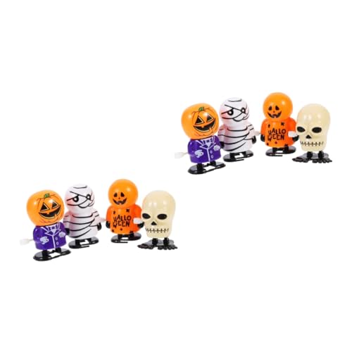 Yardwe 8 Stück Teiliges Halloween Aufziehspielzeug mit Lustige GEH und Springfiguren Kürbis Skelett und Mumien Design Batteriefrei Sicher und Dekorativ für Partyspaß Yardwe 8 Stück Teiliges Halloween Aufziehspielzeug mit Lustige GEH und Springfiguren Kürbis Skelett und Mumien Design Batteriefrei Sicher und Dekorativ für Partyspaß von Yardwe