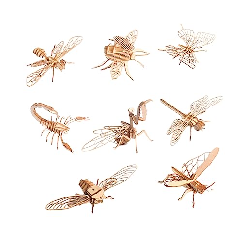 Yardwe 8 Stück Teiliges Holzpuzzle Insektenmodell für Handgefertigtes Bildendes Eltern Junge Mädchen Kommunikation Einfach Zusammenzubauen Kleber Erforderlich Yardwe 8 Stück Teiliges Holzpuzzle Insektenmodell für Handgefertigtes Bildendes Eltern Junge Mädchen Kommunikation Einfach Zusammenzubauen Kleber Erforderlich von Yardwe
