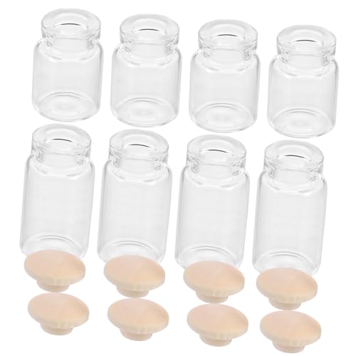 Yardwe 8 Stück Teiliges Mini Glasflaschen für Puppenhaus Klare Mini Bonbongläser mit Stabilem Realistische Miniatur Dekoration Wiederverwendbar für Kleine Aufbewahrung und Yardwe 8 Stück Teiliges Mini Glasflaschen für Puppenhaus Klare Mini Bonbongläser mit Stabilem Realistische Miniatur Dekoration Wiederverwendbar für Kleine Aufbewahrung und von Yardwe