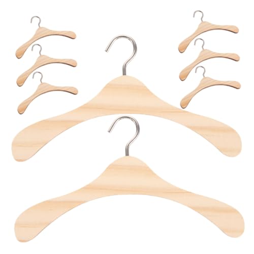 Yardwe 8 Stück Teiliges Mini Holz Puppenkleiderbügel für Bjd Puppen Leichte Tragbare Garderoben-Organizer für Puppenkleidung Accessoires zur Stilvollen Aufbewahrung im Puppenhaus Yardwe 8 Stück Teiliges Mini Holz Puppenkleiderbügel für Bjd Puppen Leichte Tragbare Garderoben-Organizer für Puppenkleidung Accessoires zur Stilvollen Aufbewahrung im Puppenhaus von Yardwe