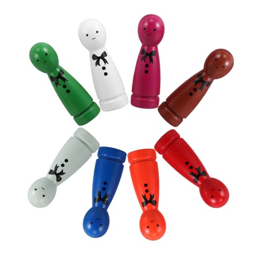Yardwe 8 Stück Teiliges Set Bunte Holzpuppen mit Druck Pädagogisches für Emotionaler Ausdrucksformen Unfertige Holzfiguren für Kreatives Yardwe 8 Stück Teiliges Set Bunte Holzpuppen mit Druck Pädagogisches für Emotionaler Ausdrucksformen Unfertige Holzfiguren für Kreatives von Yardwe