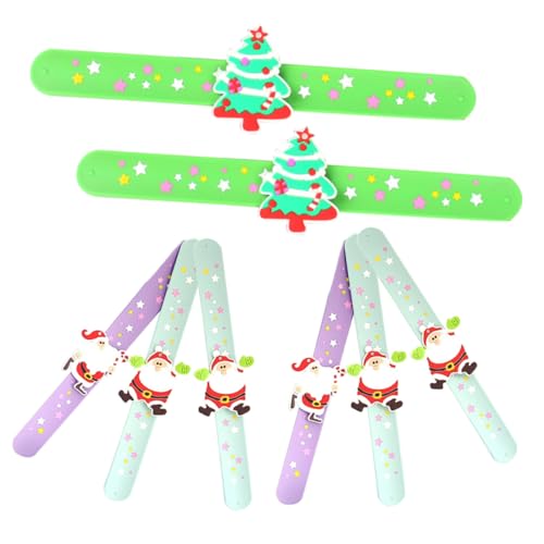 Yardwe 8 Stück Teiliges Silikon Slap Armband mit Weihnachtsmotiv Kinderfreundlich Langlebig und Sicher als Party Mitgebsel und Einfache Handhabung durch Aufklappen Yardwe 8 Stück Teiliges Silikon Slap Armband mit Weihnachtsmotiv Kinderfreundlich Langlebig und Sicher als Party Mitgebsel und Einfache Handhabung durch Aufklappen von Yardwe