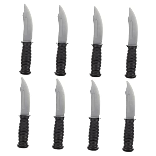 Yardwe 8 Stück Teiliges Spielzeugmesser aus Kunststoff Dekorative Cutter für Halloween Cosplay und Partys für Junge und Kreative Auftritte von Yardwe