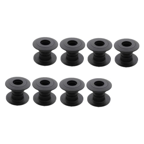 Yardwe 8 Stück Teiliges Tischfußball Zubehör Kunststoff Lagerbuchsen mit Gewindedesign Stoßdämpfend und Verschleißfest Einfache Montage ohne Schrauben Passend für Kickertische von Yardwe