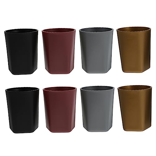 Yardwe 8 Stück Teiliges Würfelbecher aus Kunststoff Fünfzackige Dice Cups für Ktv Bars und Brettspiele Aufbewahrungslösung von Yardwe