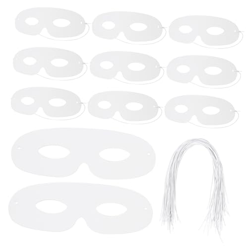 Yardwe 80 Stück leere Masken zum Dekorieren Papier Maskerade Masken für dein Kind Partymasken Maskerade Maske weiß Bastelmasken zum dekorieren weiße Maskerademaske Beige von Yardwe