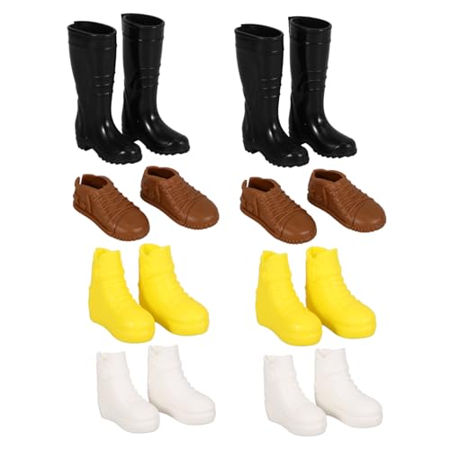Yardwe 8Paare Miniaturschuhe für Puppen Süße Puppenschuhe aus Hochwertigem für Puppenzubehör und Kreatives und Eltern Interaktion Yardwe 8Paare Miniaturschuhe für Puppen Süße Puppenschuhe aus Hochwertigem für Puppenzubehör und Kreatives und Eltern Interaktion von Yardwe