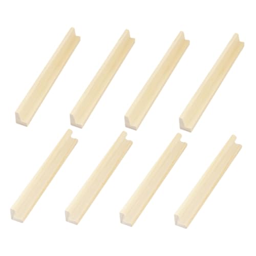 Yardwe 8Stücke Holz Dominohalter für DIY Projekte Elegante und Stabile Holz Basen für Domino Anzeige Natürliche Holzmaterialien Vielseitige Verwendungsmöglichkeiten von Yardwe