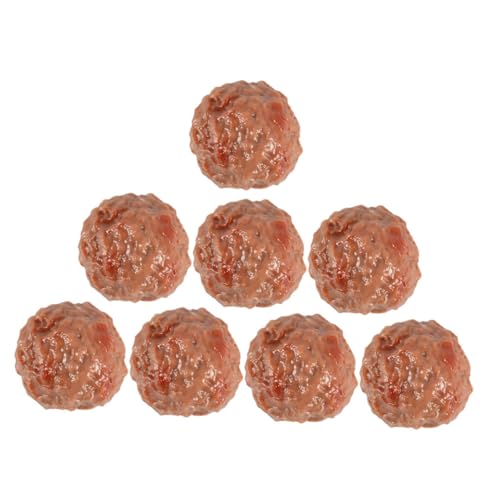 Yardwe 8Stücke Künstliche Rinderfleischbällchen Realistische Simulation Fleisch Requisite Für Fotografie Deko Und Lehrmaterialien Lebensechte Nachbildung von Yardwe