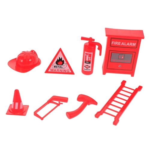 Yardwe 8Stücke Teiliges Feuerwehrmann Rollenspielset Realistische und Zubehör für Fantasievolles und Puppenhaus Fotografie Yardwe 8Stücke Teiliges Feuerwehrmann Rollenspielset Realistische und Zubehör für Fantasievolles und Puppenhaus Fotografie von Yardwe