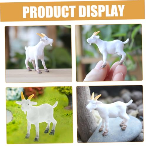 Yardwe 8stücke Teiliges Aus Dekorativen Ziegenmodellen PVC Miniatur-ziegenfiguren Für Haustier-Dekoration Ländliche Tischdeko Und Gartenideen von Yardwe